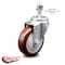 Service Caster 4 Inch Maroon Polyurethane Wheel Swivel 12mm Threaded Stem Caster SCC SCC-TS20S414-PPUB-MRN-M1215 - alternate 2